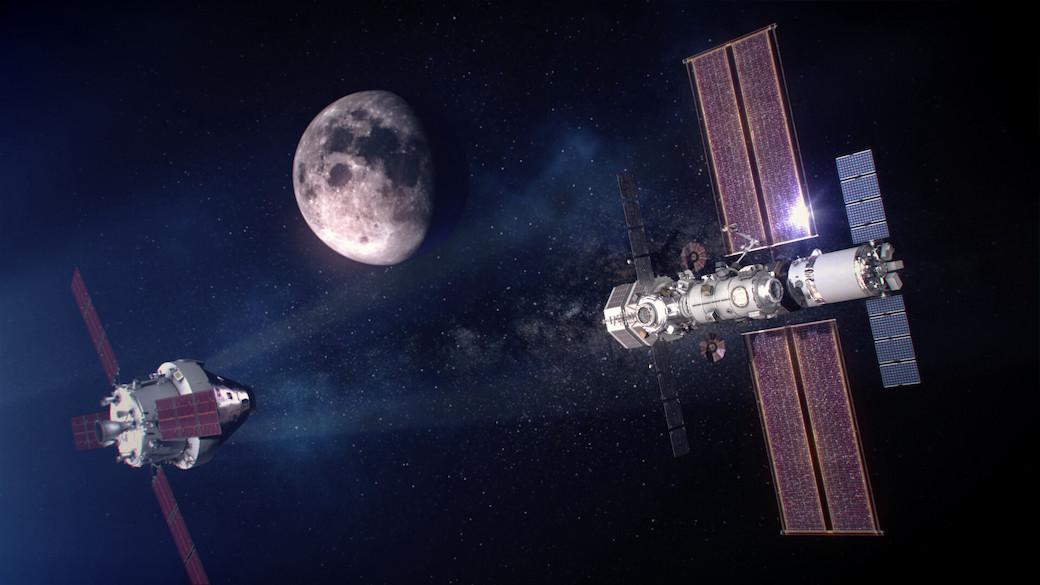 NASA Gateway lunar-orbiting station configuration