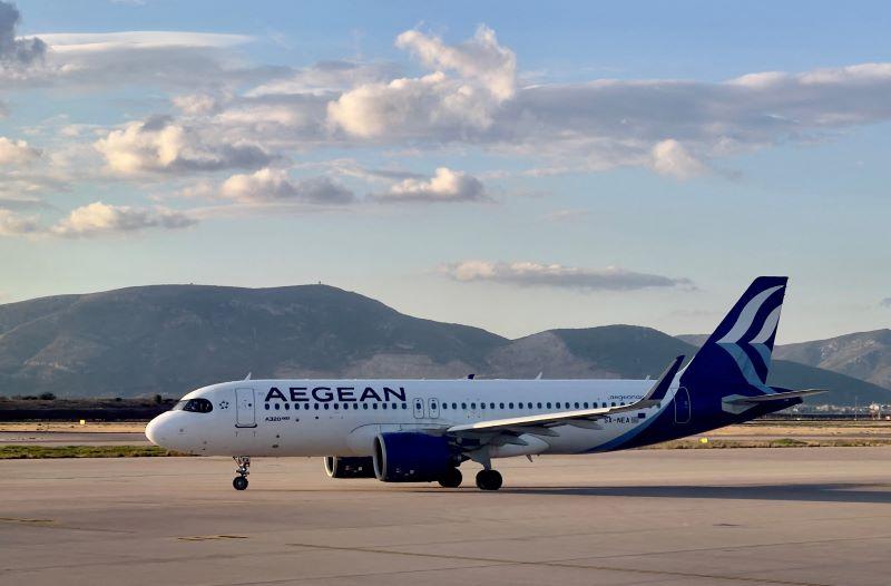 Aegean Airlines at Athens Airport