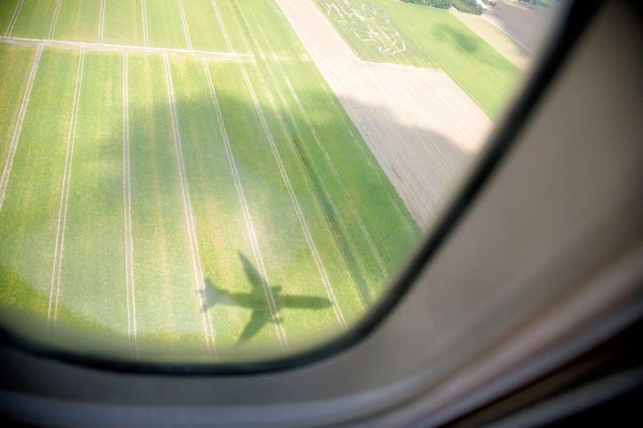 KLM shadow of plane