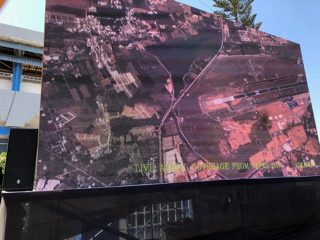 video feeds displayed during Aero India 2023