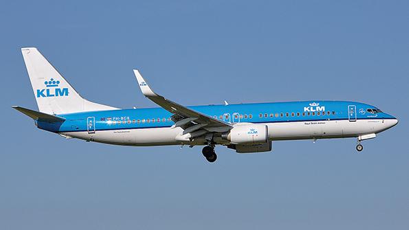 KLM aircraft in flight