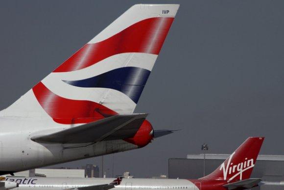 BA and Virgin Atlantic tails