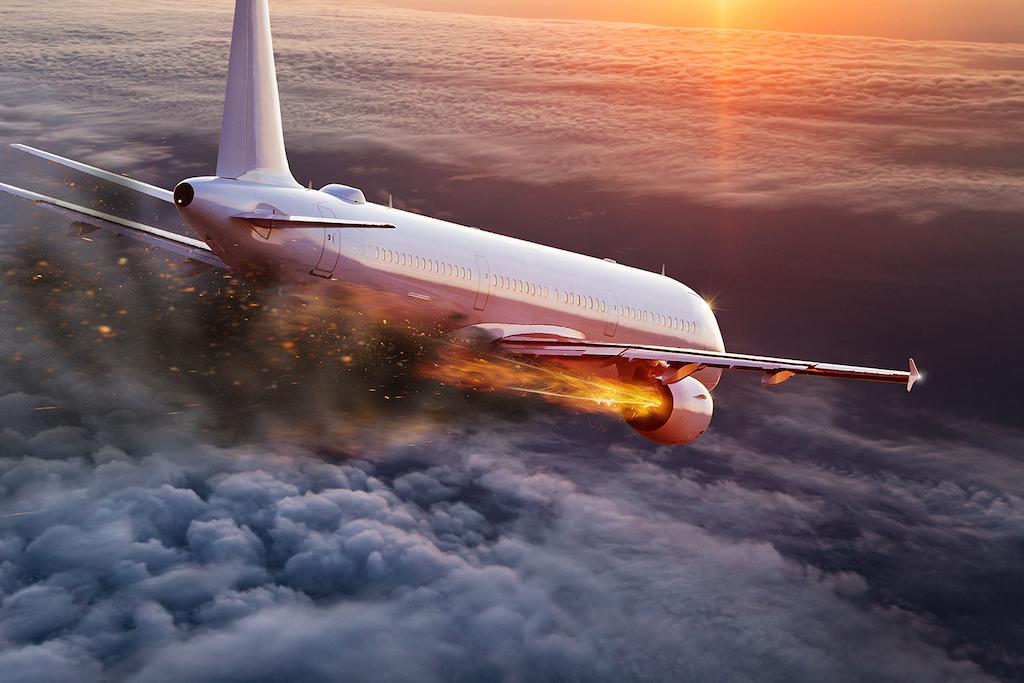 Airplane fire