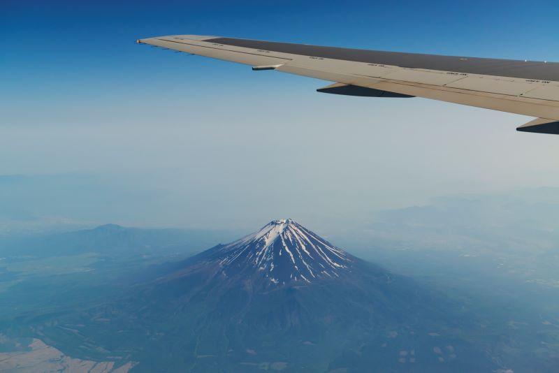 generic airplane Fuji mountain