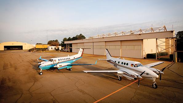 S.C. government-owned King Air twin-engine aircraft