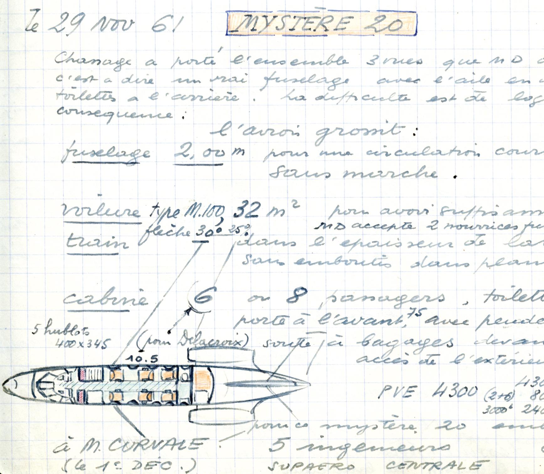 Dassault Mystere 20 Notes