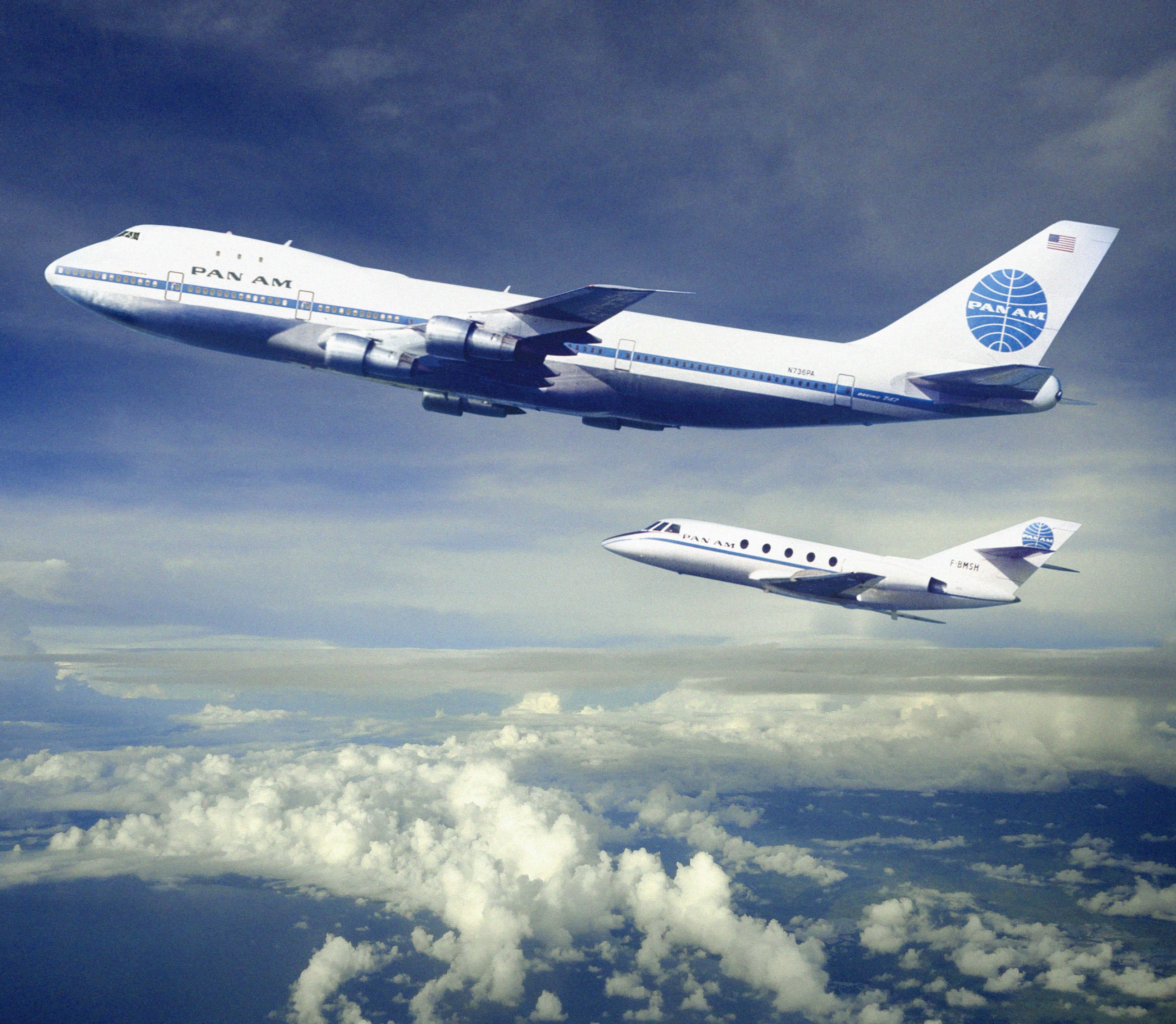 PanAm Boeing 747 and PanAm Dassault Falcon 20