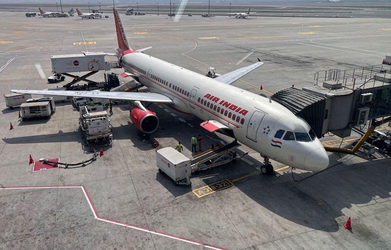 Air India aircraft at Indira Gandhi International Airport in New Delhi