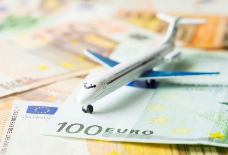 airplane with Euro