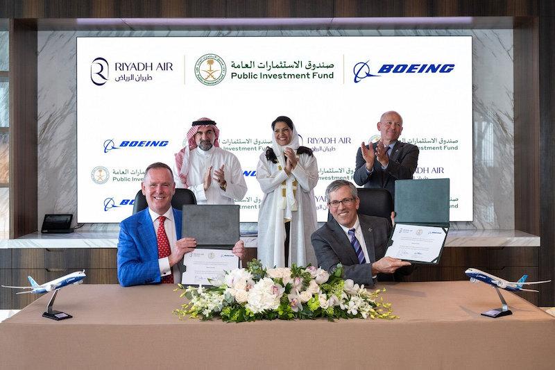 Riyadh Air Boeing signing
