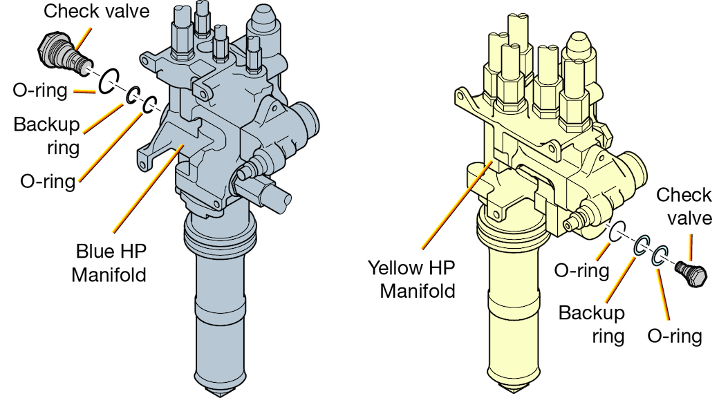 Airbus manifold maintenance illustration