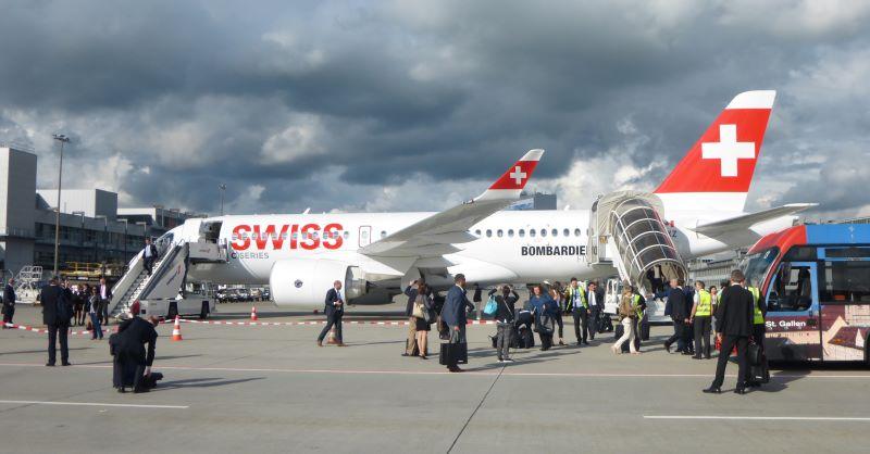 SWISS Airlines Bombardier CS100 