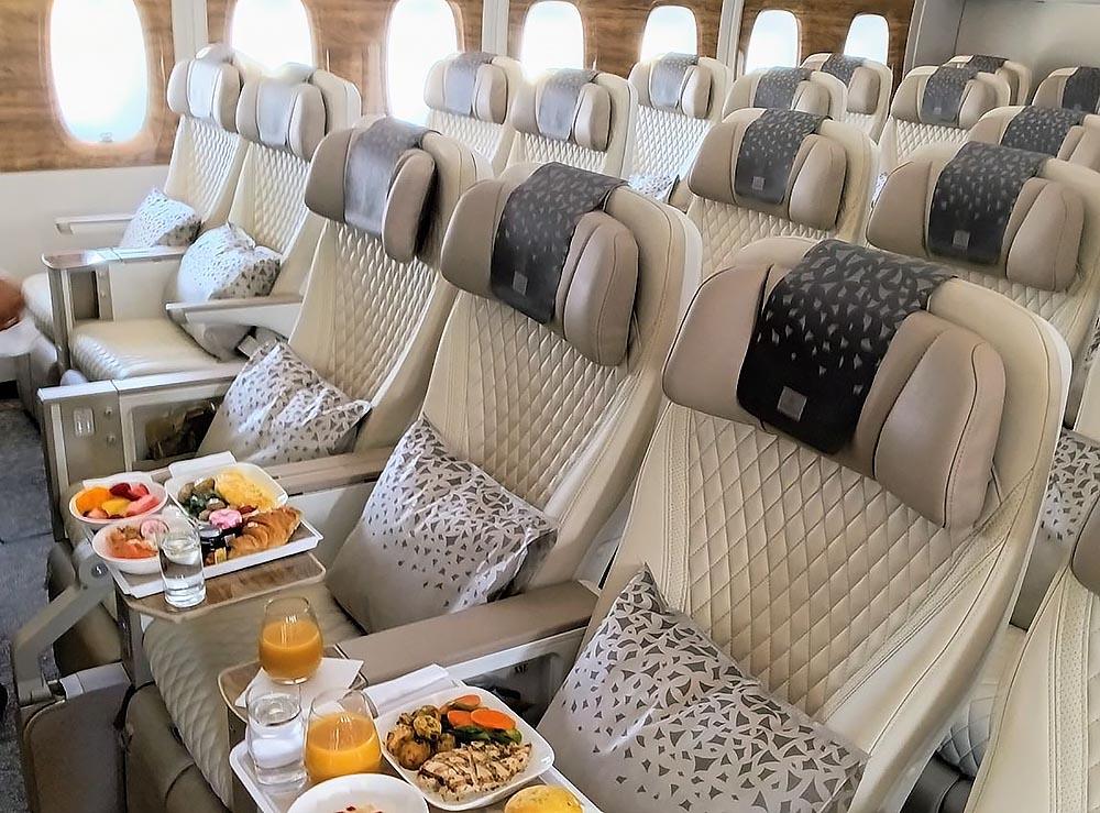 Inside Emirates New A380 Premium
