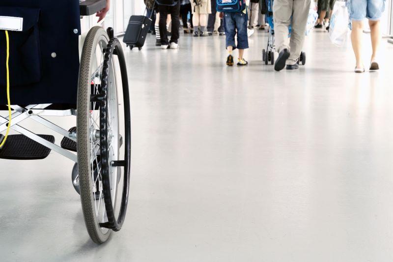 wheelchair in terminal