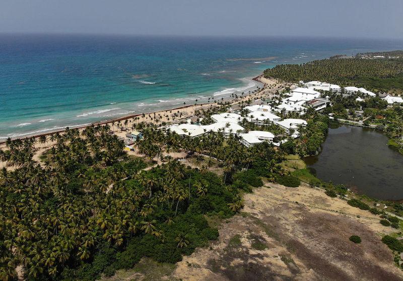 aerial view Dominican Punta Cana