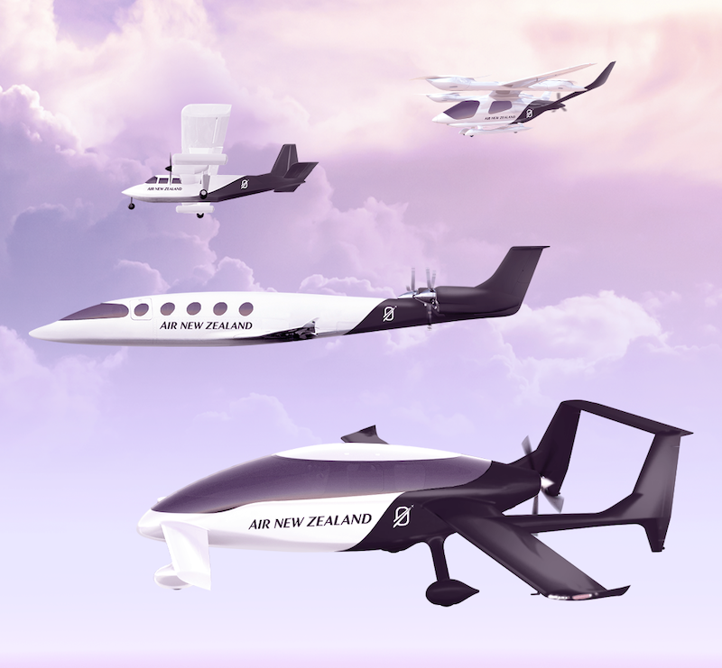 Air New Zealand electric aircraft rendering