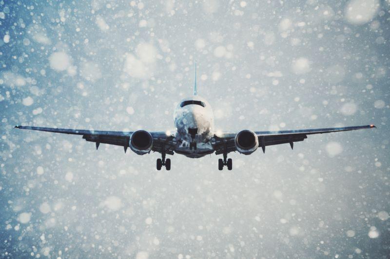 winter airplane