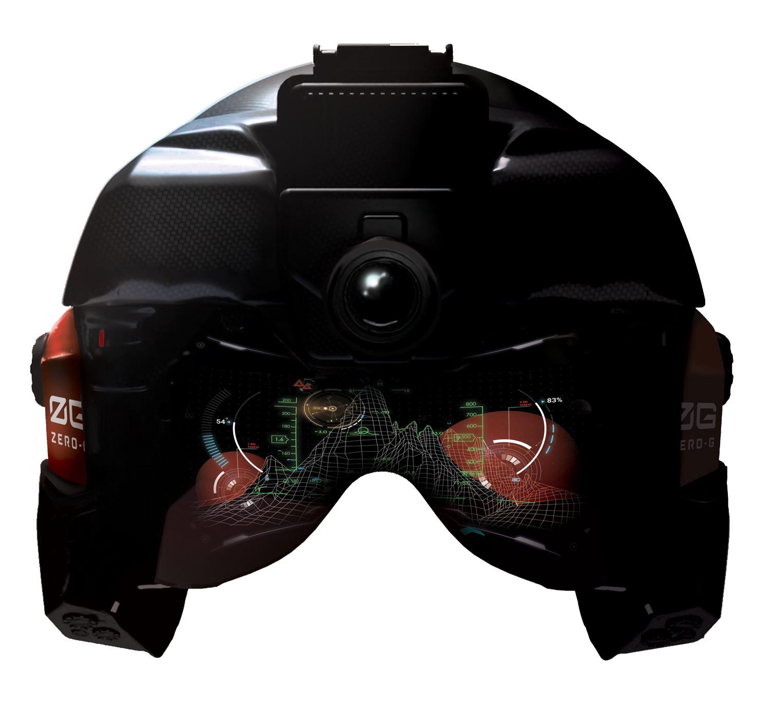 Zero-G helmet-mounted display system