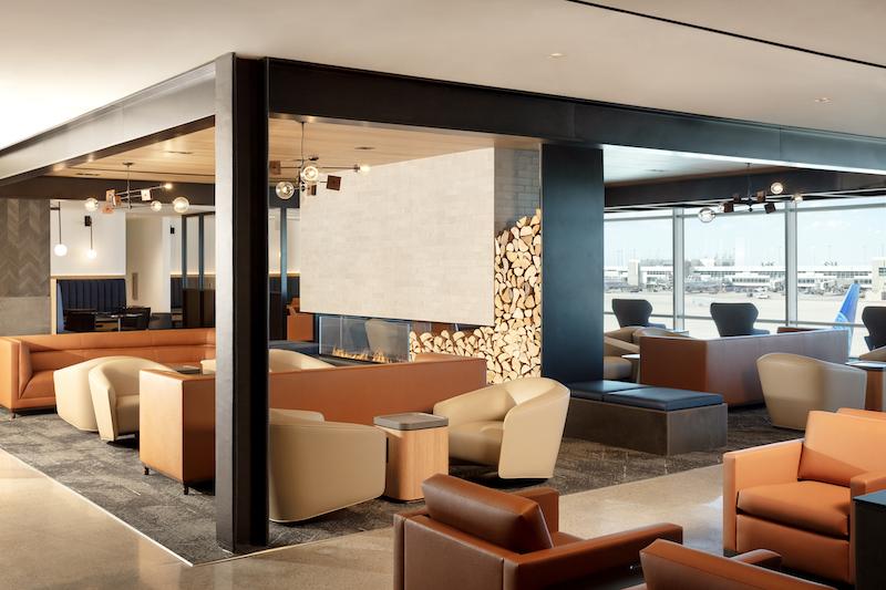 new united club at Denver airport