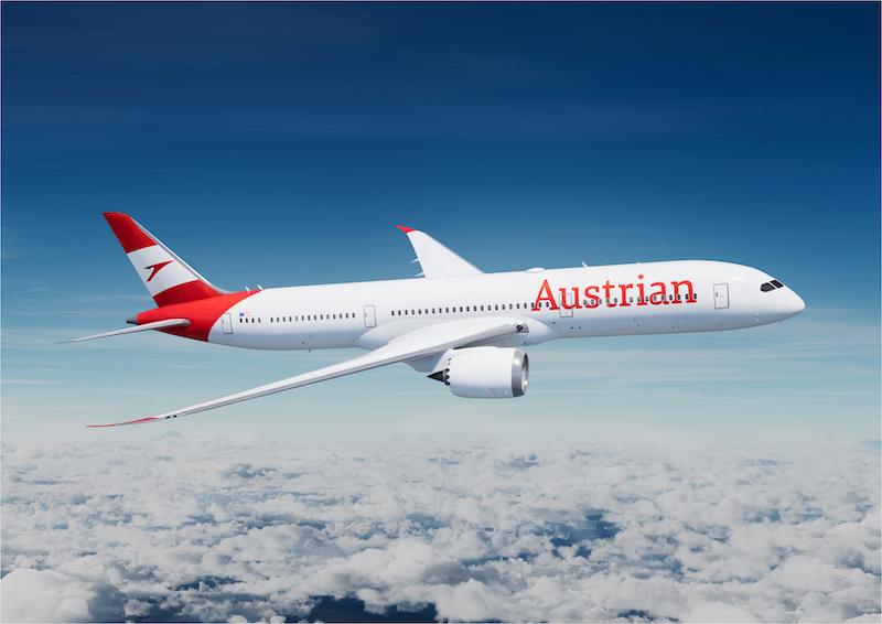 Austrian airlines 787 rendering