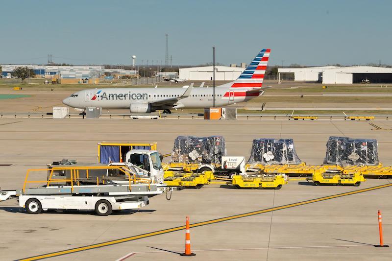 American Airlines 737 at Austin airport