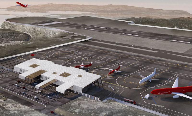 future Nuuk airport rendering