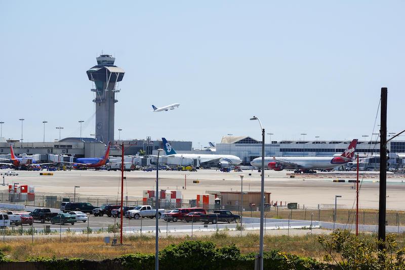 LAX with control tower