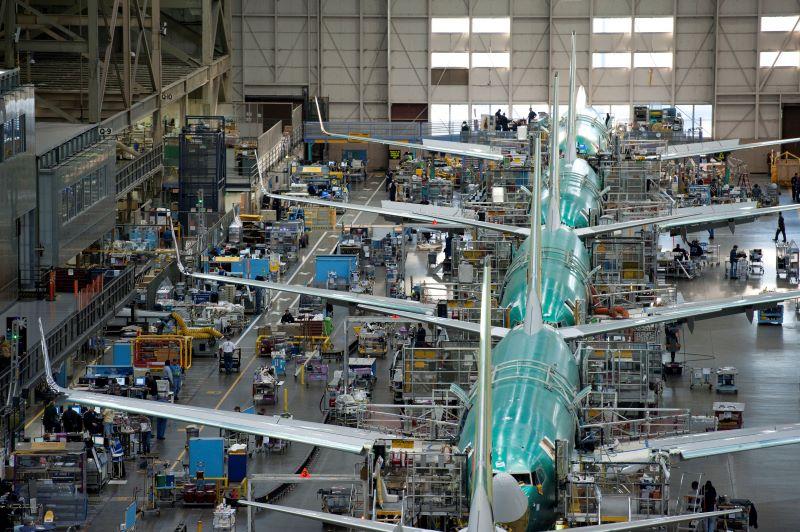737 production line