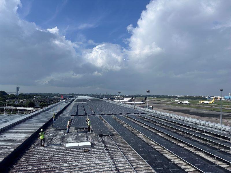 Solar panels at Changi Airport