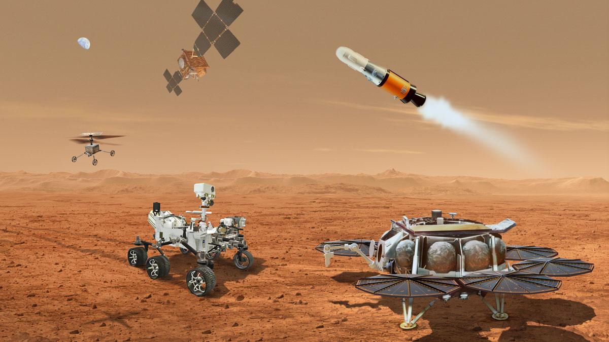 La NASA analiza un nuevo plan operativo para la misión de retorno de muestras a Marte