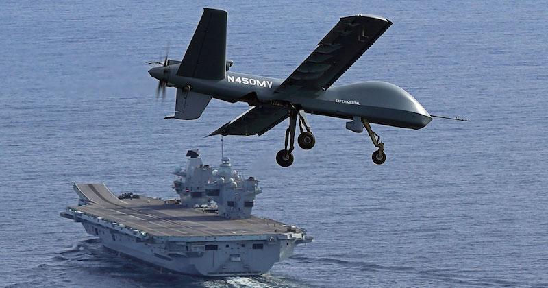 UAV at sea demonstration