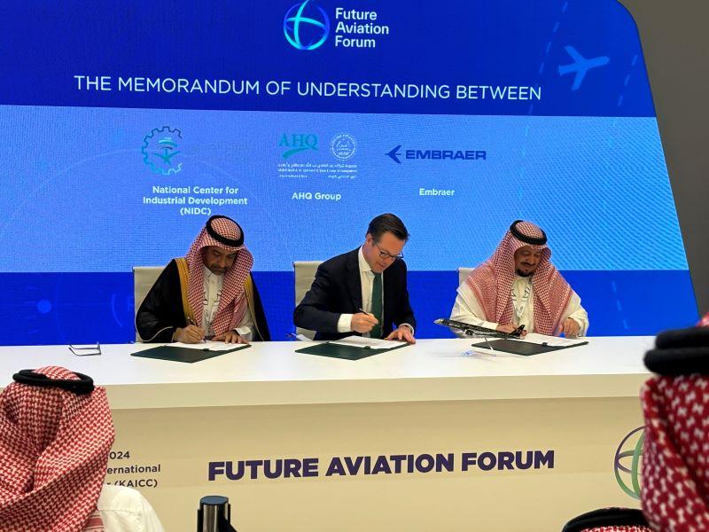 NIDC, AHQ, and Embraer sign MOU