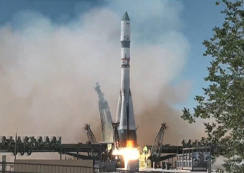 ms-27 launching from Baikonur cosmodrome 