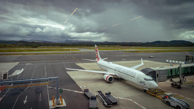 Virgin Australia jet on tarmac