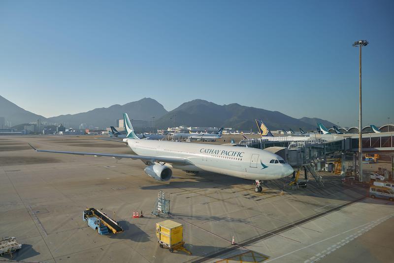 Cathay Pacific a330 in Hong Kong