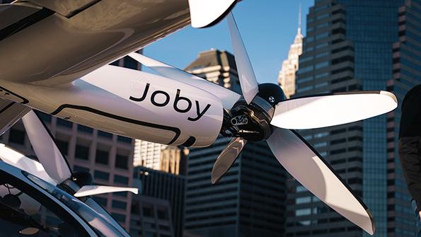 Joby aircraft propeller close-up
