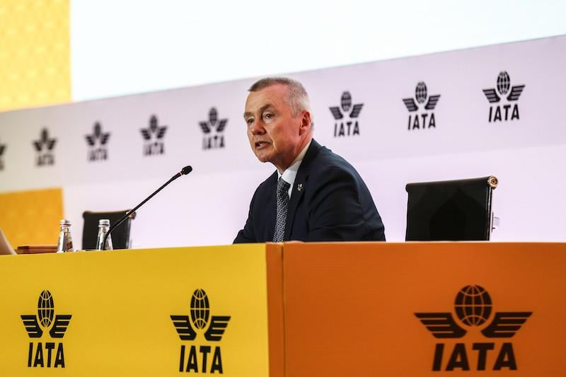 IATA general director Willie Walsh at the 80th AGM