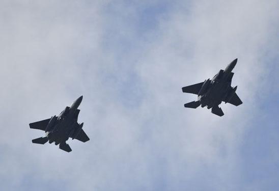 Two USAF F-15E Strike Eagles