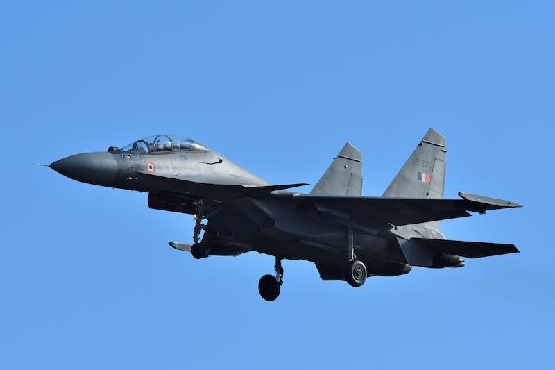 Indian Air Force Sukhoi Su-30MKI Flanker-H multirole fighter