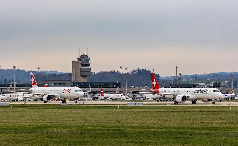 Swiss A321neo and Helvetic Airways E190-E2 in Zurich