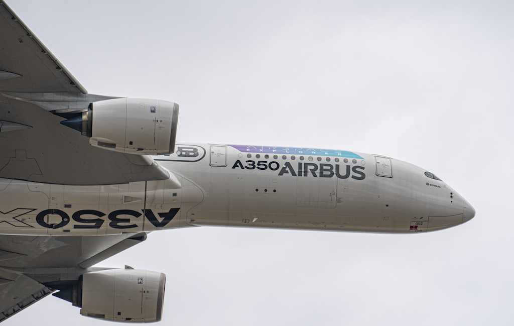 An Airbus A350-900.