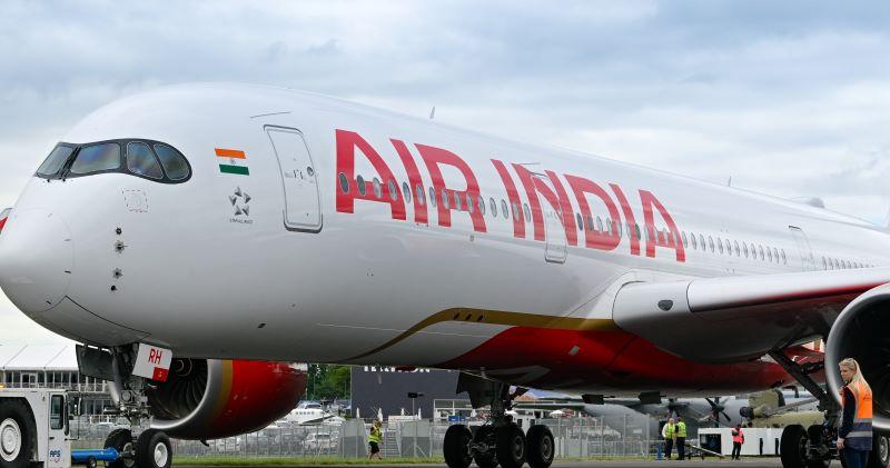 Air India A350 at Farnborough 2024 airshow