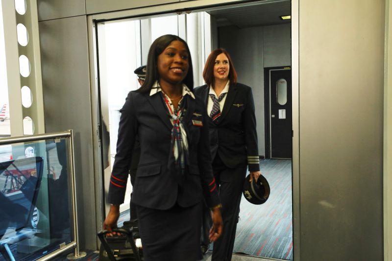 American Airlines flight attendants