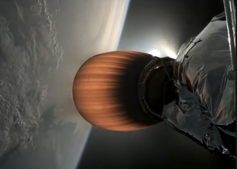 screengrab from spacex launch
