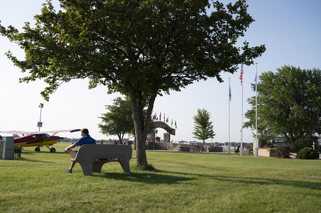 AirVenture visitor gets some quiet