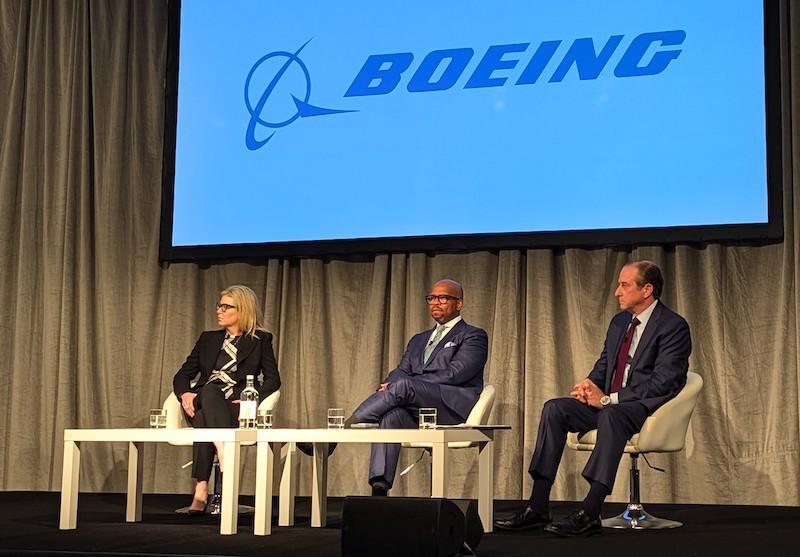 Boeing executives in London