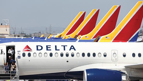 Delta Air Lines aircraft on tarmac