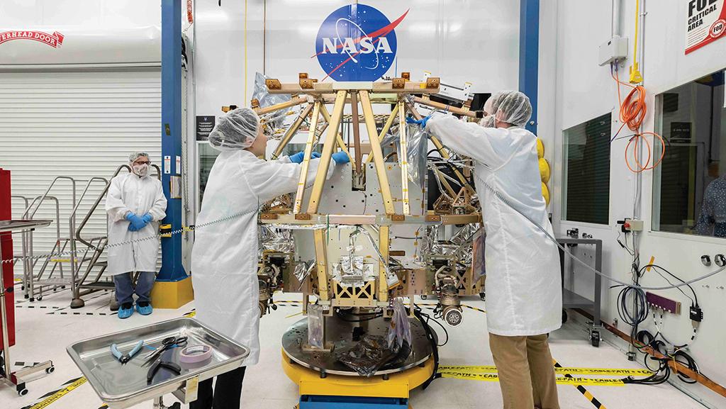 Assembly of NASA’s VIPER spacecraft