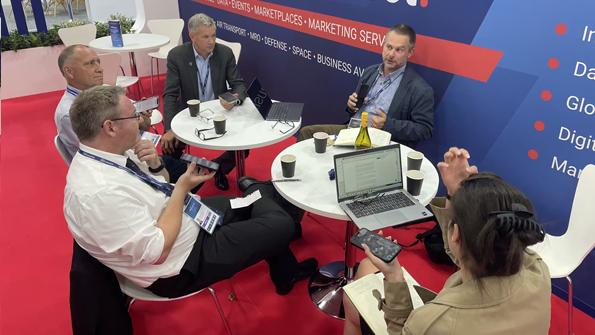 Aviation Week editors at Farnborough Airshow