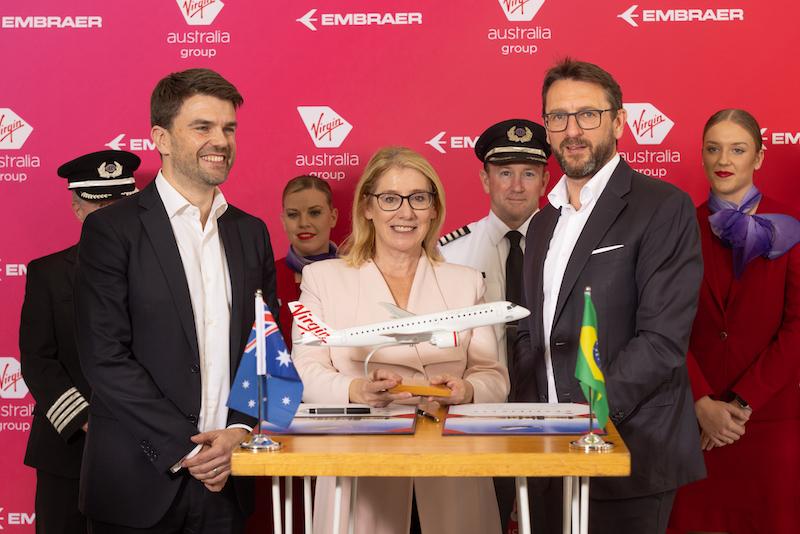 Virgin Australia E2 signing ceremony